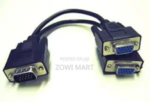 Photo - Vga Splitter Cable Dual Vga Monitor Y Cable 1 Male to 2 Fema