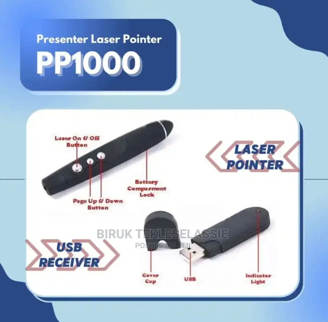 Laser Pointer Presenter Wireless Pp-1000