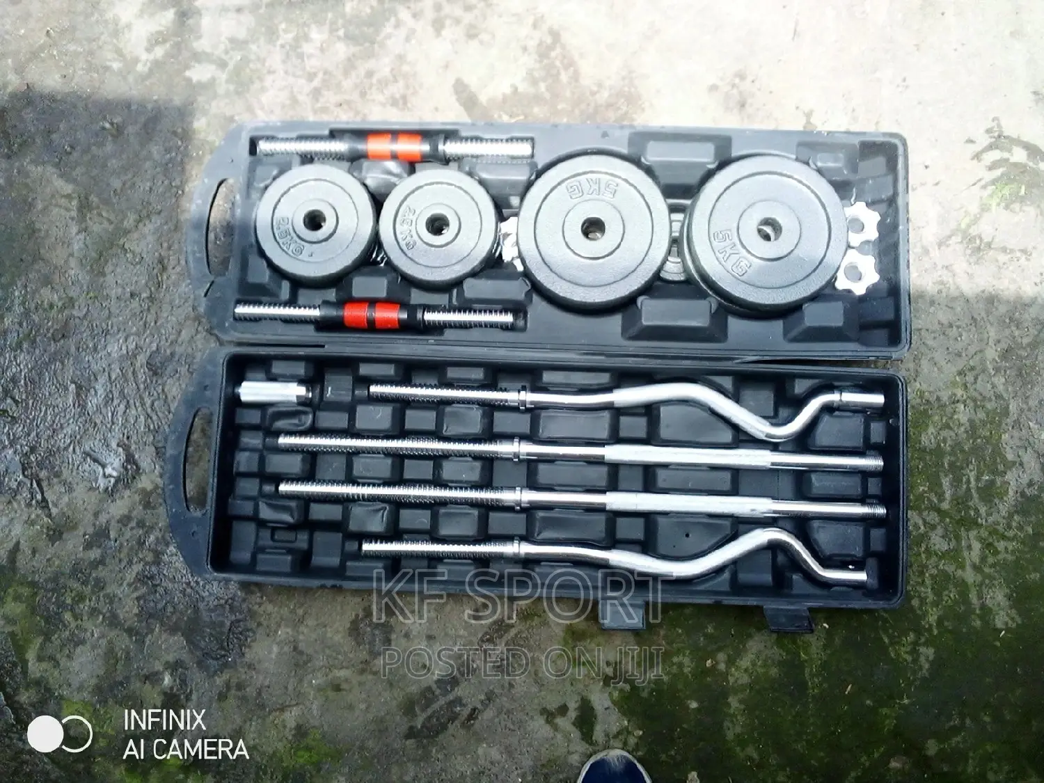 York 55 Kg Dumbbell and Barbell