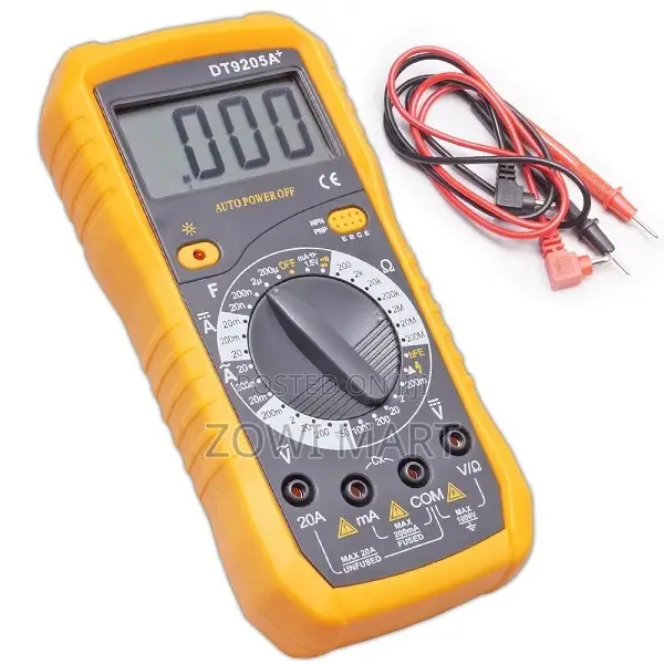 Dt9205a+ Digital Multimeter Voltmeter Ohmmeter Ac/Dc Ammeter
