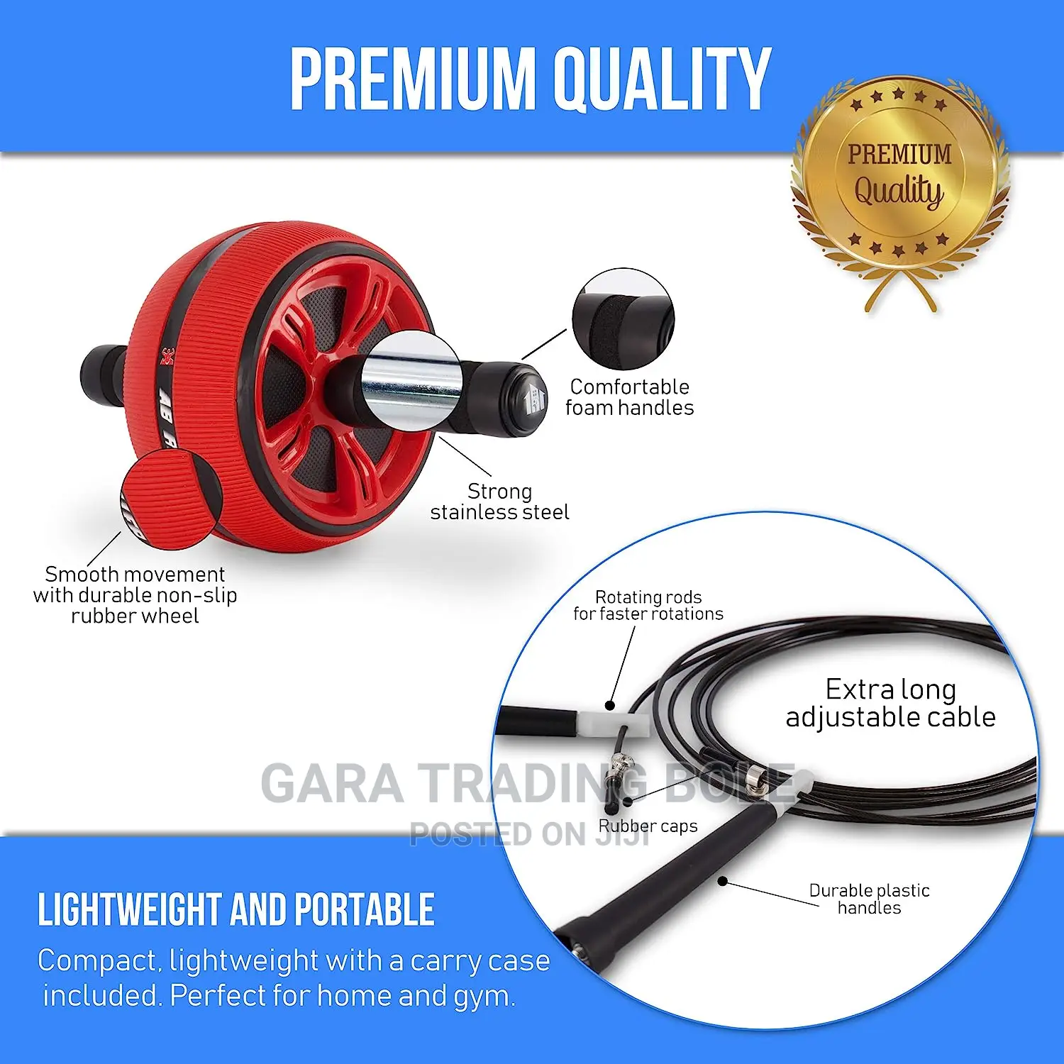 Abdominal Wheel Roller ቦርጭ ላስቸገራቹ