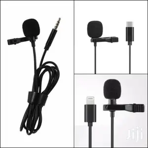 Lavalier Microphone - 3.5mm Jack, Type-C, Lightning Types