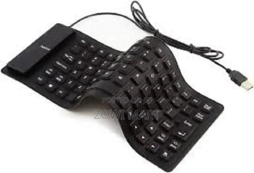 Foldable Silicone Keyboard, Usb Wired Waterproof Rollup Keyb