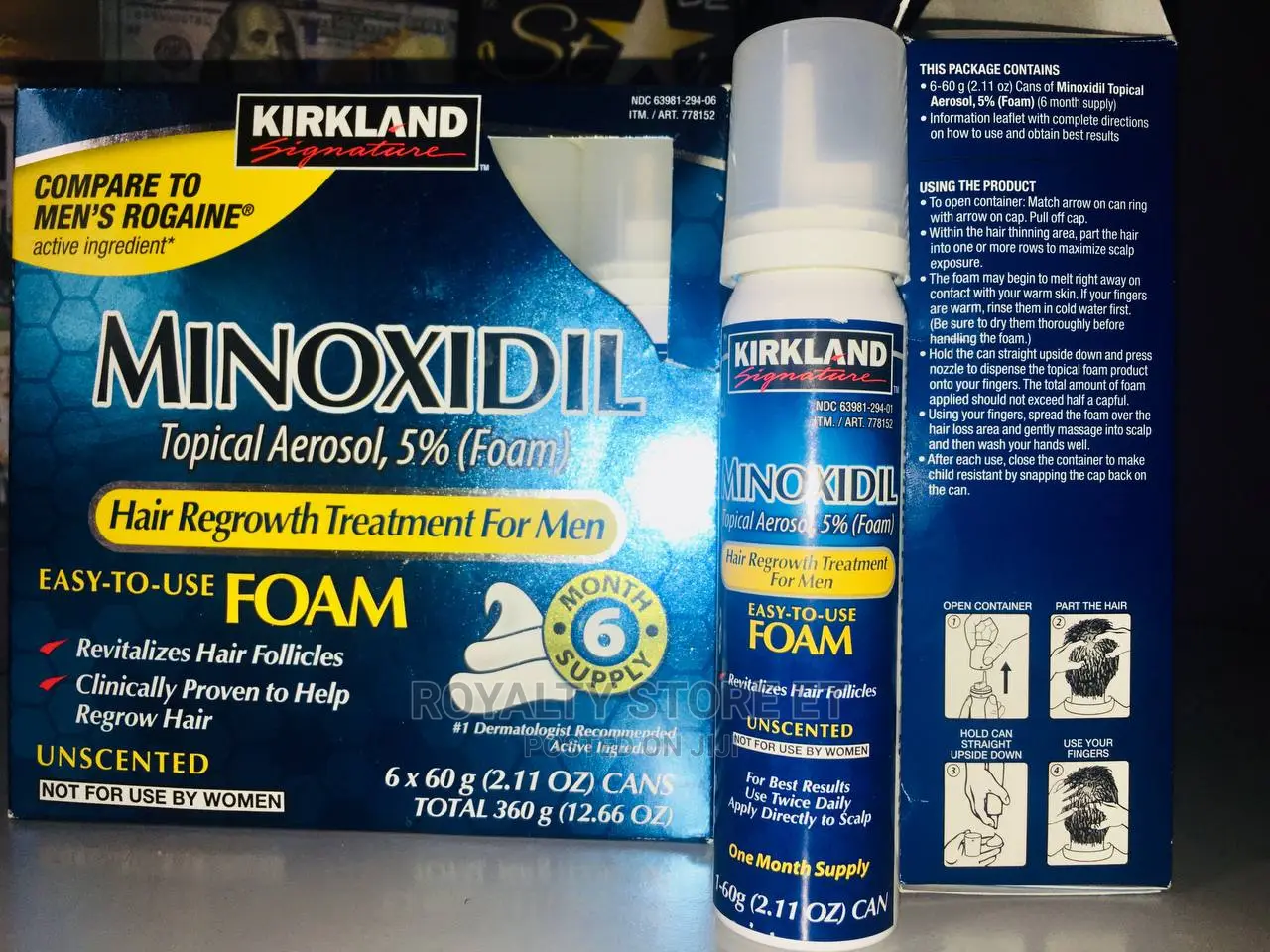 Kirkland Minoxidil Men's Hair Regrowth Treatment