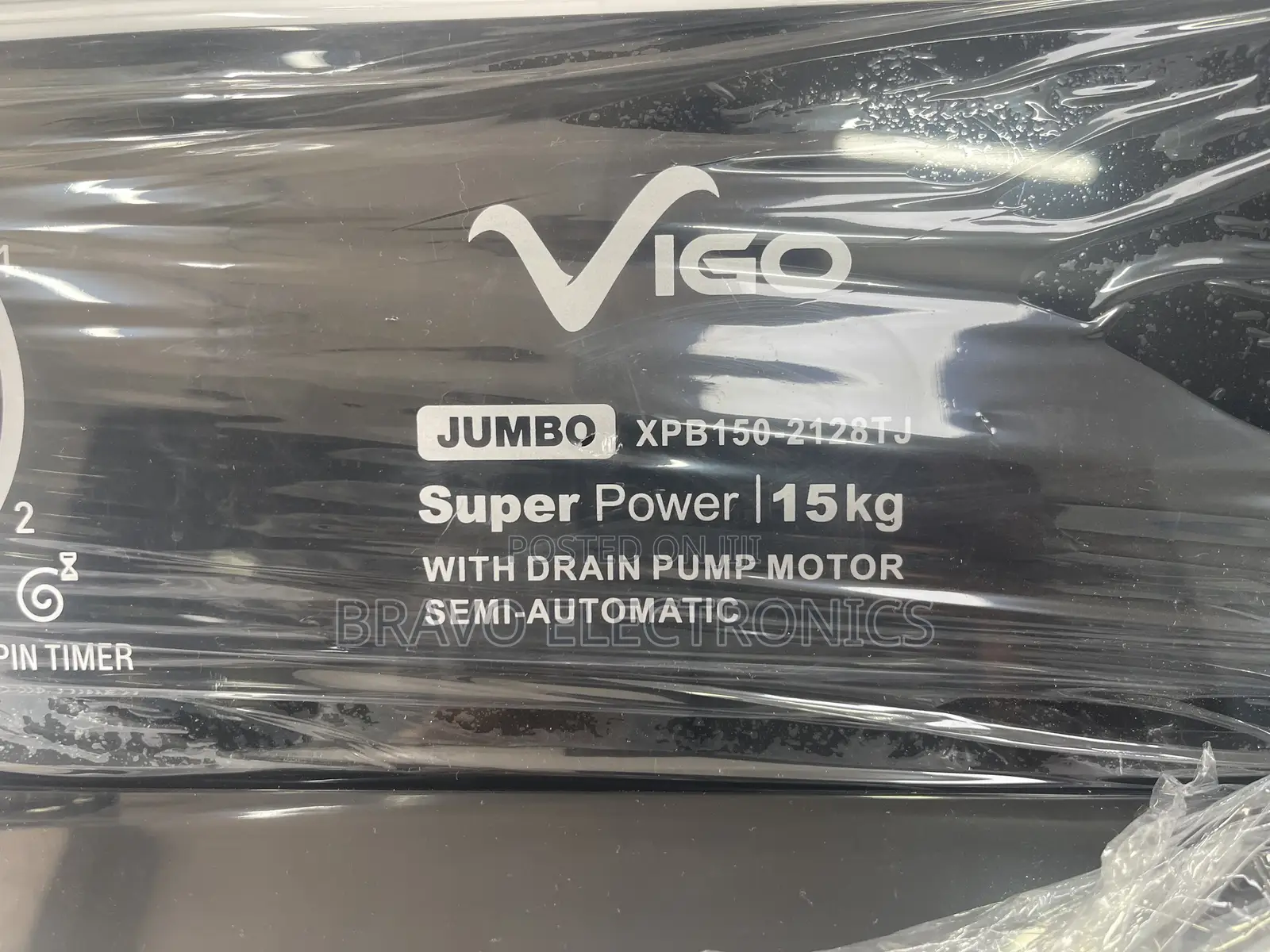 Vigo Washing Machine 15kg