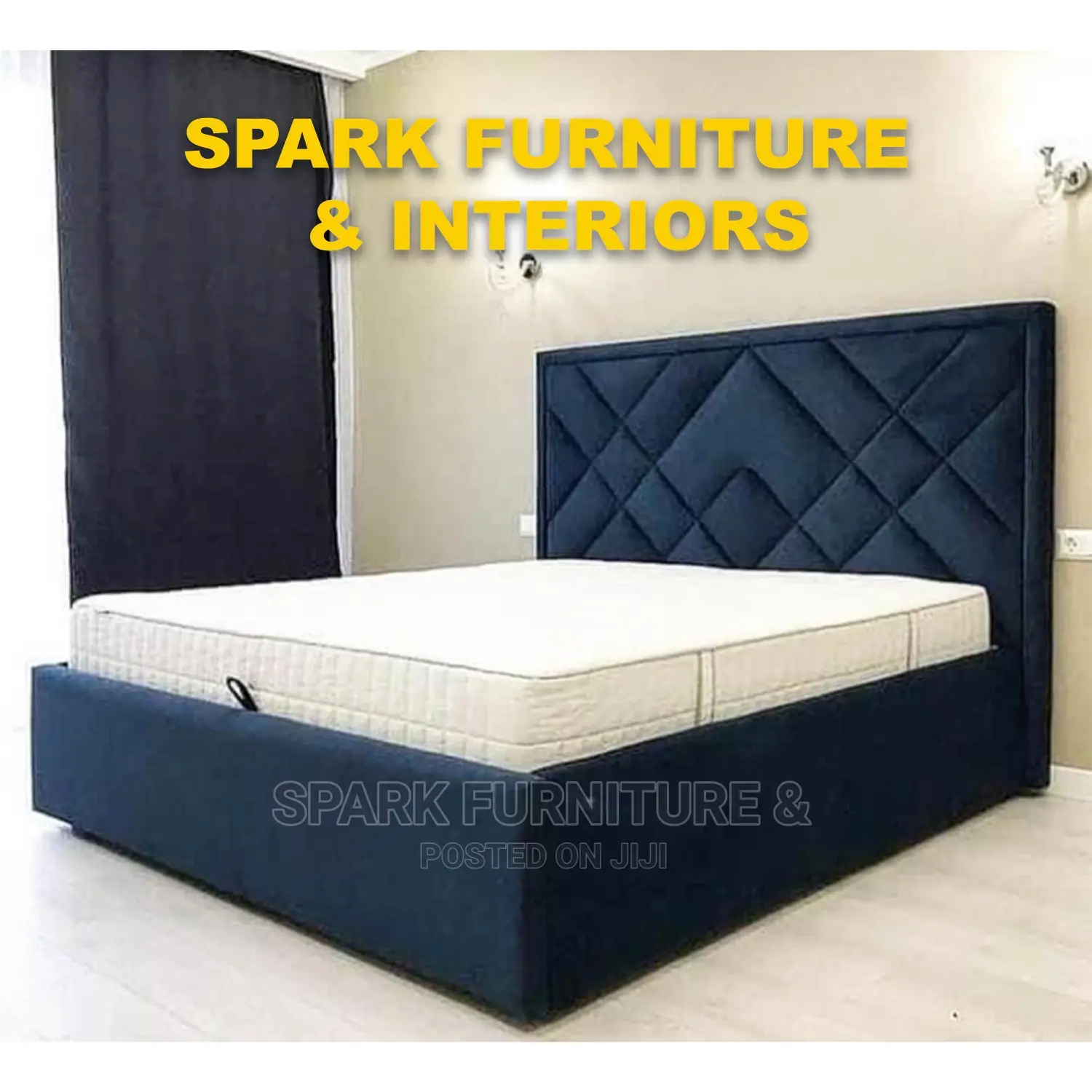 Bed B- 018 With 2 Nightstand and Storage Under Mattress