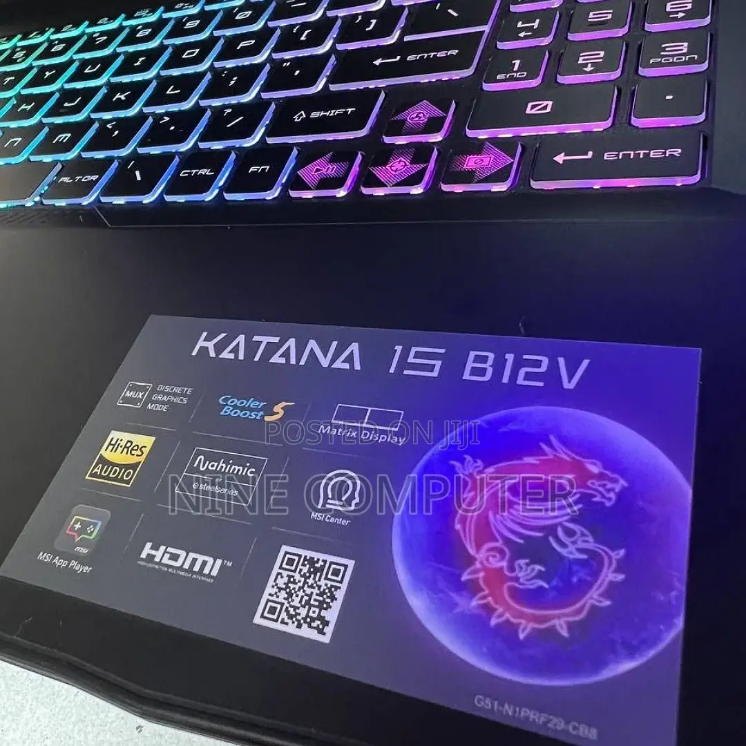 New Laptop MSI Katana GF66 16GB Intel Core I7 SSD 512GB