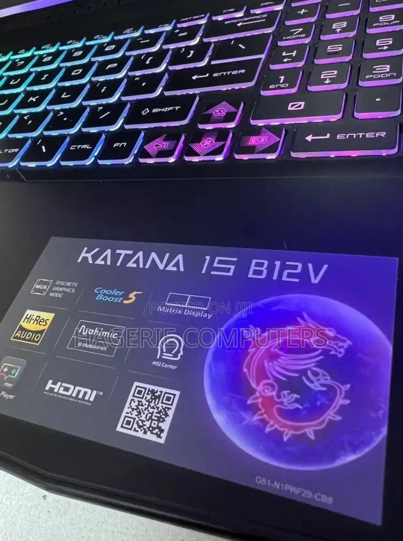 New Laptop MSI Katana GF66 16GB Intel Core I7 SSD 512GB