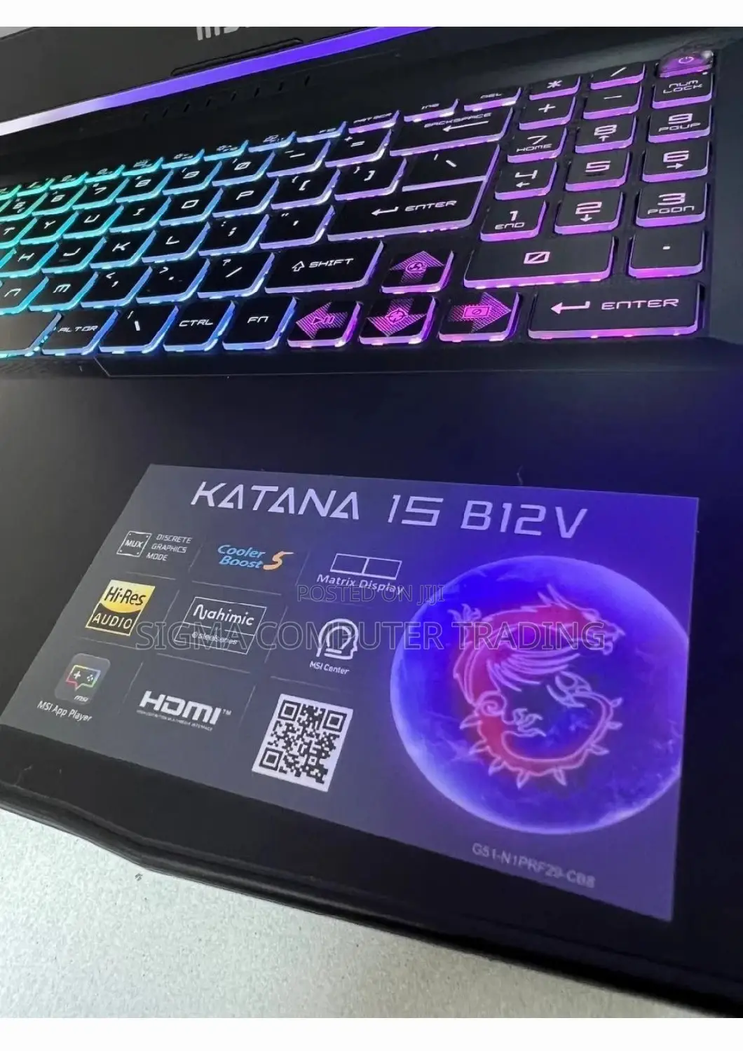 New Laptop MSI Katana GF66 16GB Intel Core I7 SSD 512GB