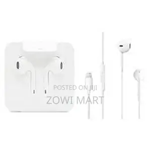 Photo - Apple Earpods Headphones With Lightning Connector.
