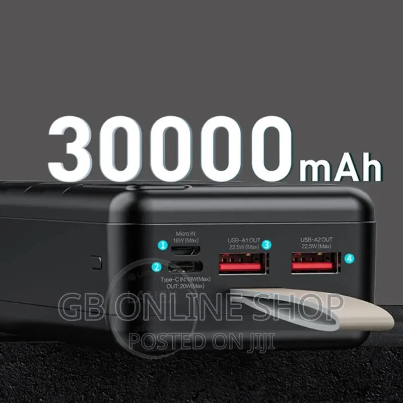 Lanex LP17 Powerbank 30,000 Mah ,22.5W+PD20W