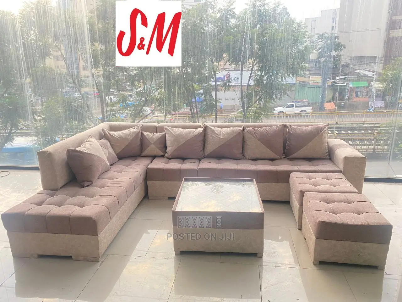 L Shaped Sofa With Table