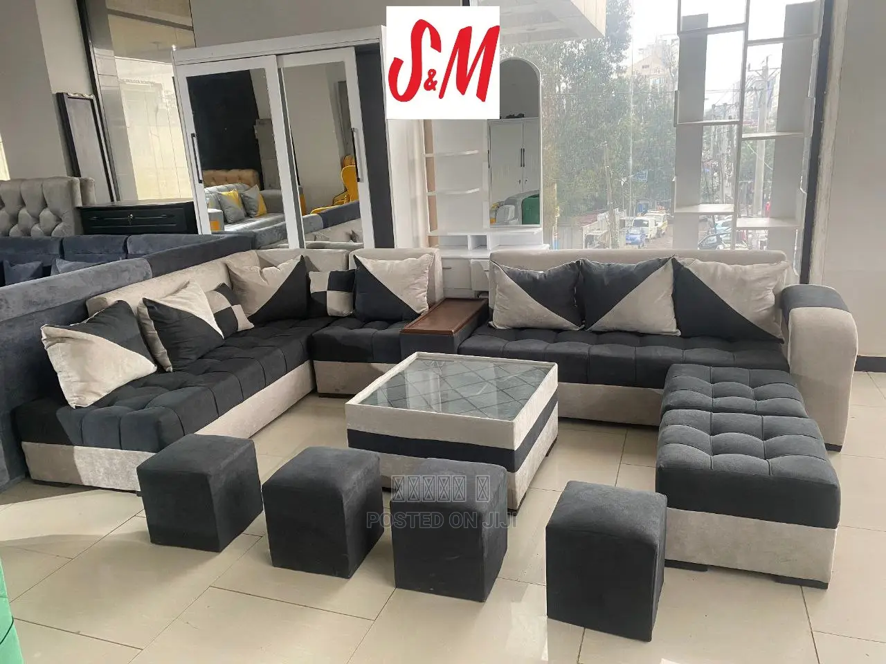 L Shaped Sofa With Table