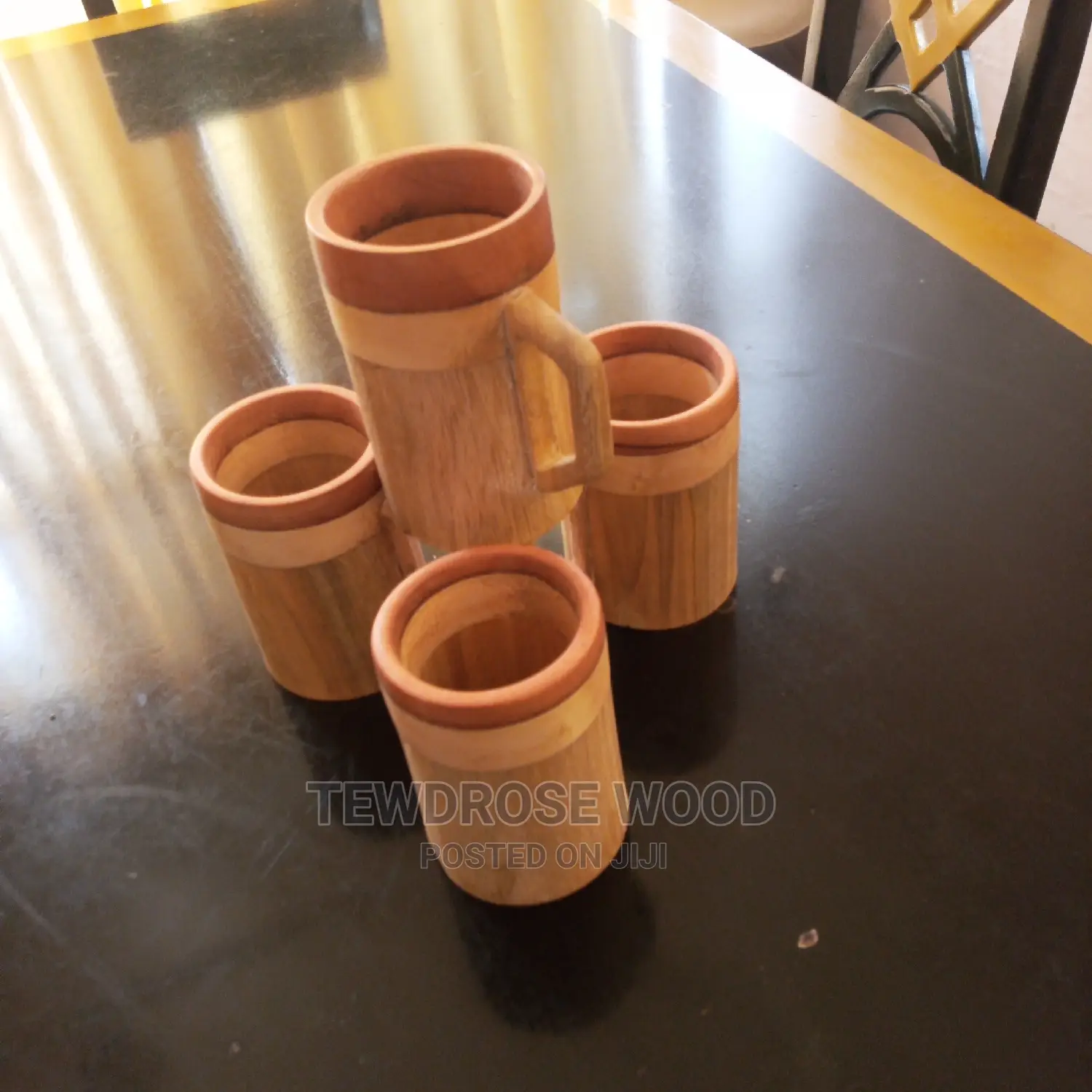 Very Beautiful and Segmented Wood Mugs.