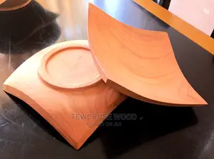 Very Beautiful Wood Plate in the Color of the Natural Wood.