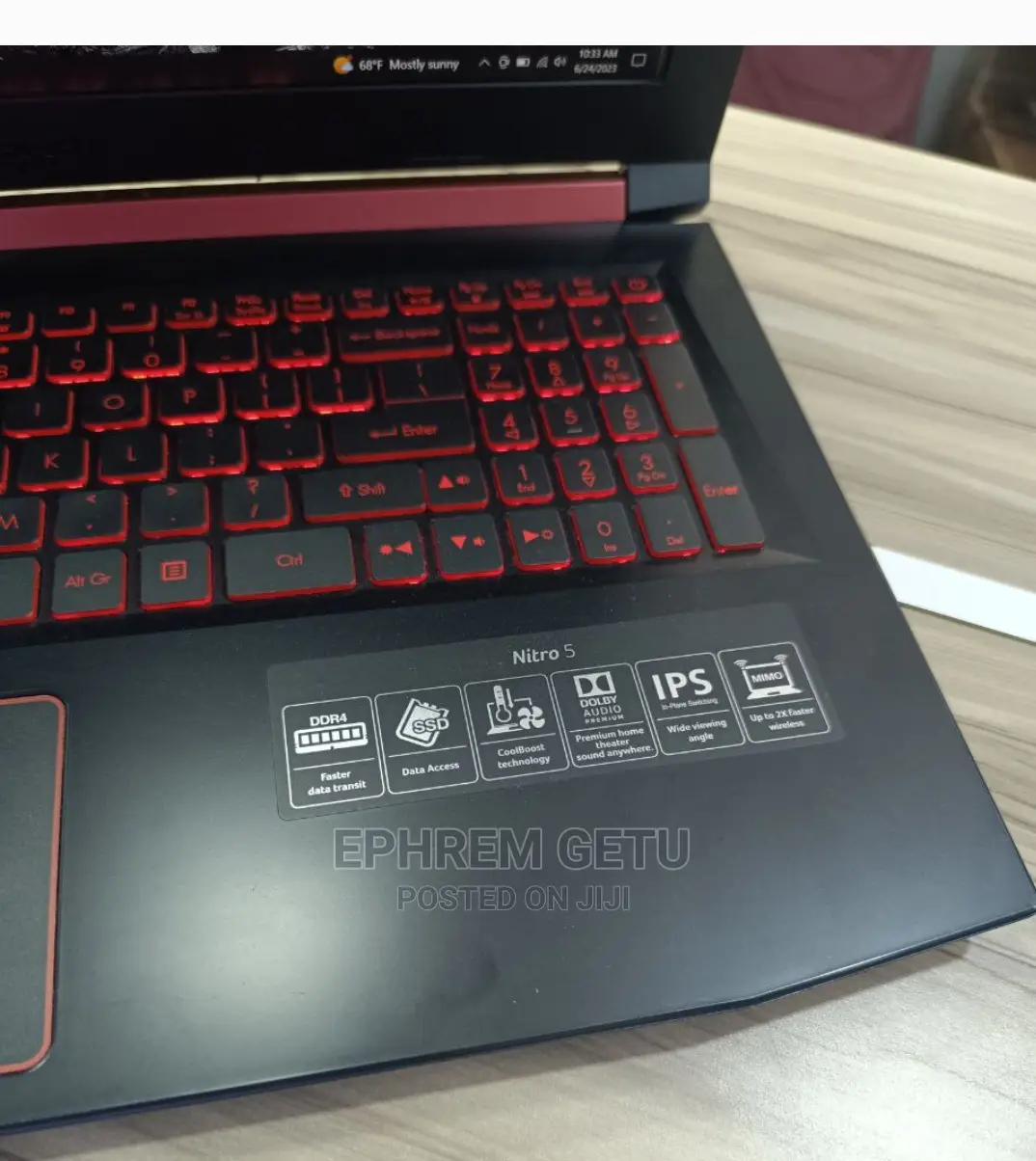 New Laptop Acer Nitro 5 8GB Intel Core I7 SSD 256GB