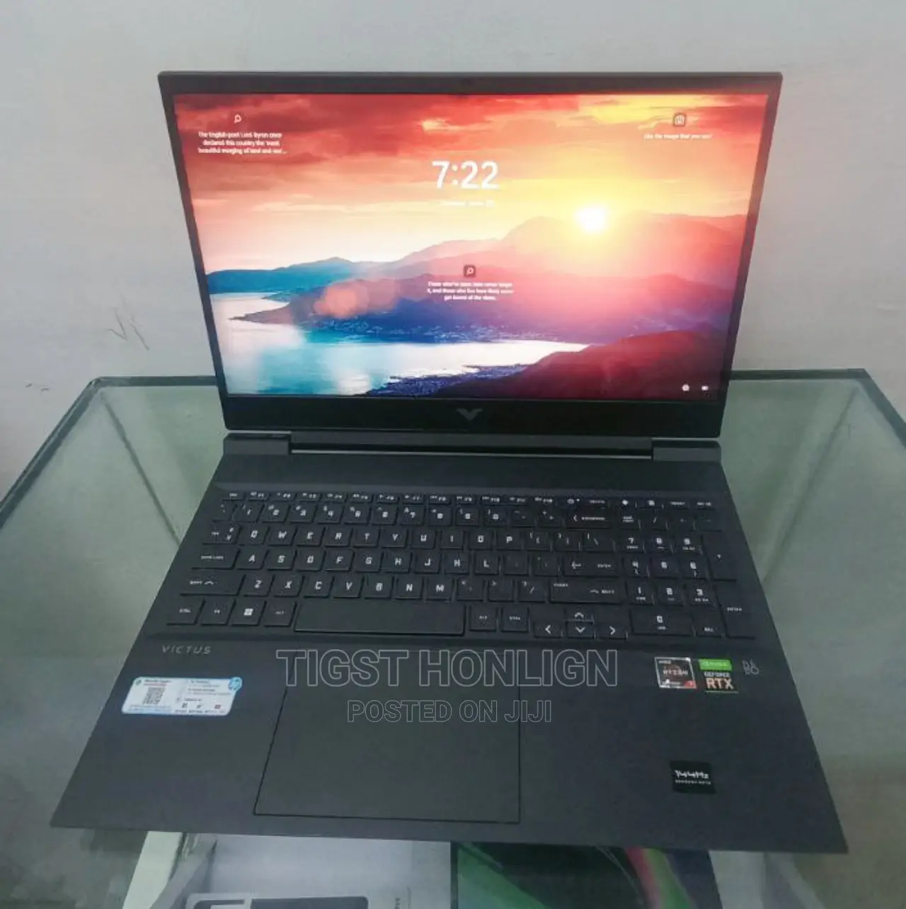 New Laptop HP Victus 16 16GB AMD Ryzen 7 SSD 512GB