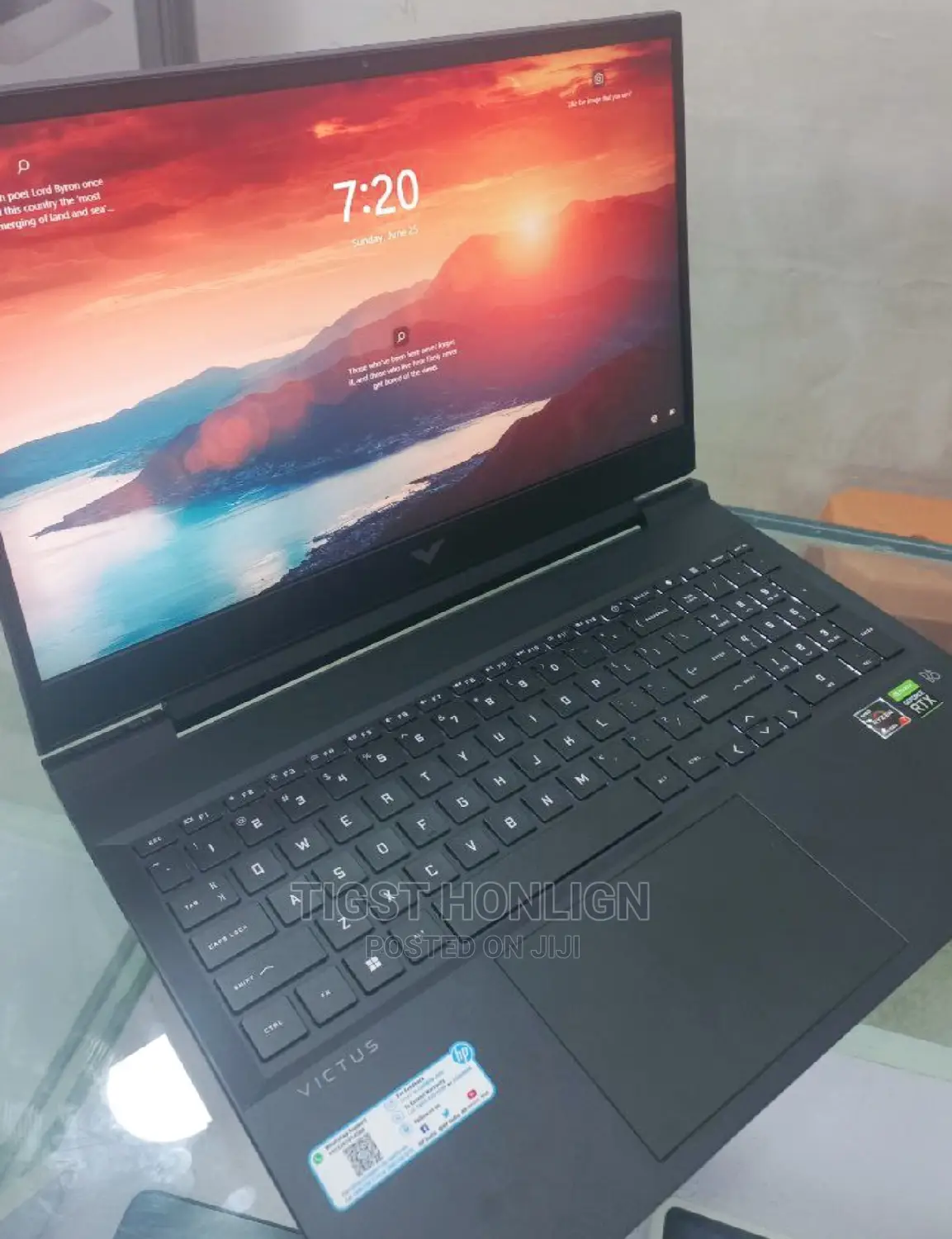 New Laptop HP Victus 16 16GB AMD Ryzen 7 SSD 512GB