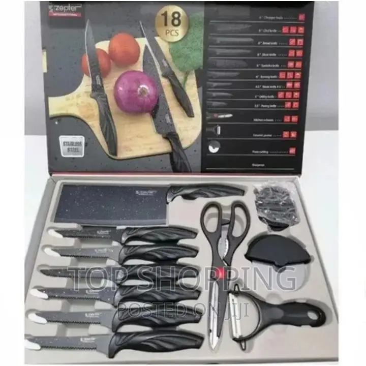 Knife Set ኦርጂናል የቢላ 18 ሴት