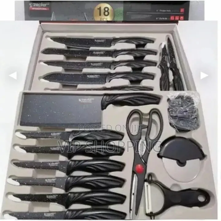 Knife Set ኦርጂናል የቢላ 18 ሴት