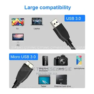 New Usb 3.0 Cable for External Harddisk,30 Cm