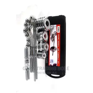 Dumbbell and Barbell 55kg Silver and Black Available