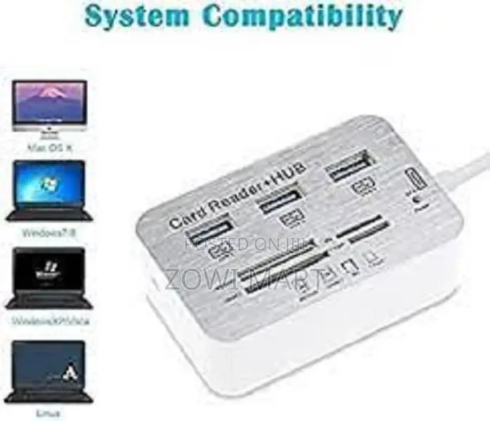 USB to 3-Port USB 3.0multi Card Reader Hub Adapter