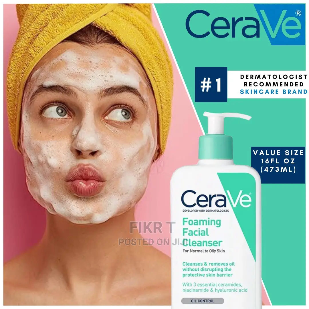 Cerave Foaming Facial Cleanser in Kirkos Skincare, Fikr T