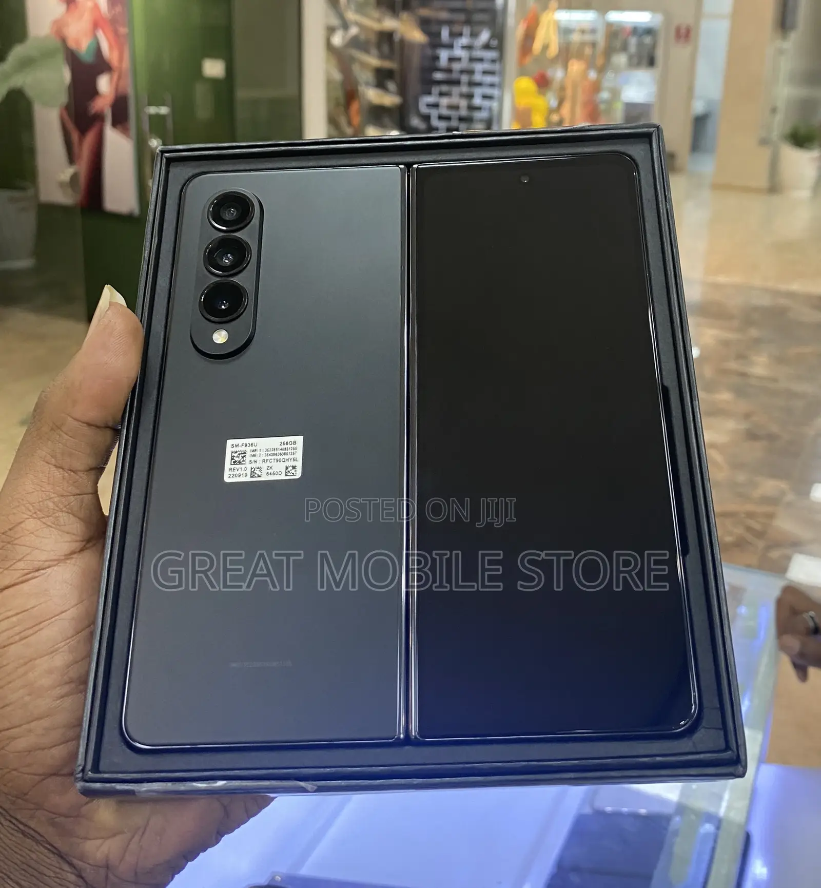 New Samsung Galaxy Z Fold4 256 GB Black