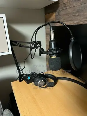 Professional Condenser Microphone With Sound Card