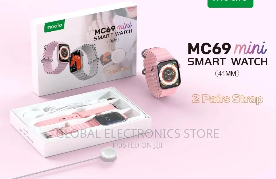 Original Modio Ladies Mc69 Mini Smart Watch With 2 Straps