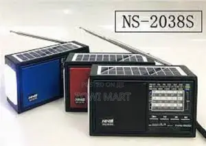 Photo - Radio Rechargeable Radio With USB SD TF Mp3 With Solar