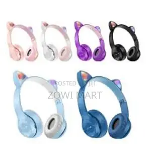 P47m Cat Ear Shape Led Bluetooth Headphones