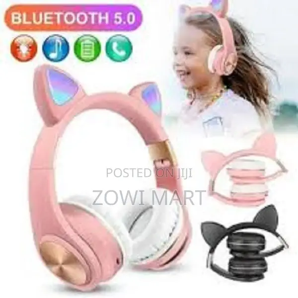P47m Cat Ear Shape Led Bluetooth Headphones