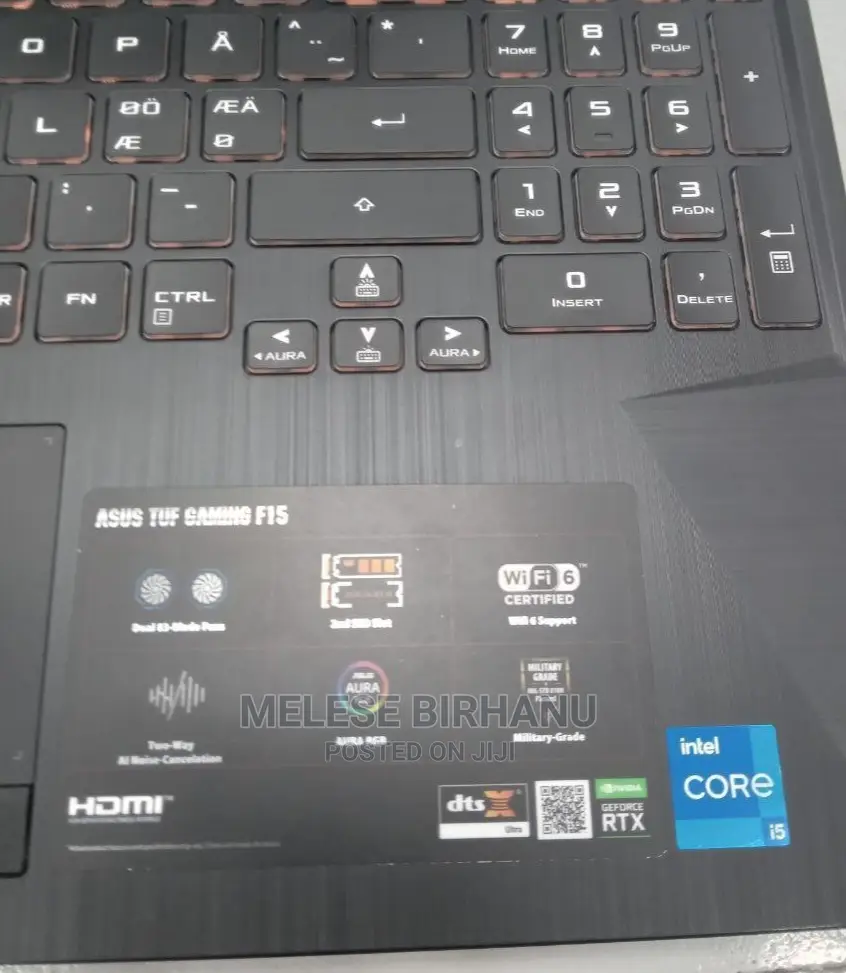 New Laptop Asus TUF Dash F15 16GB Intel Core i5 SSD 512GB