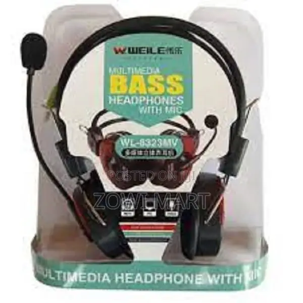 Weile Multimedia Bass Headphones With Mic