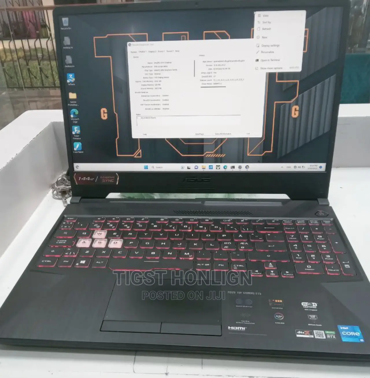 New Laptop Asus TUF Dash F15 16GB Intel Core I5 SSD 512GB