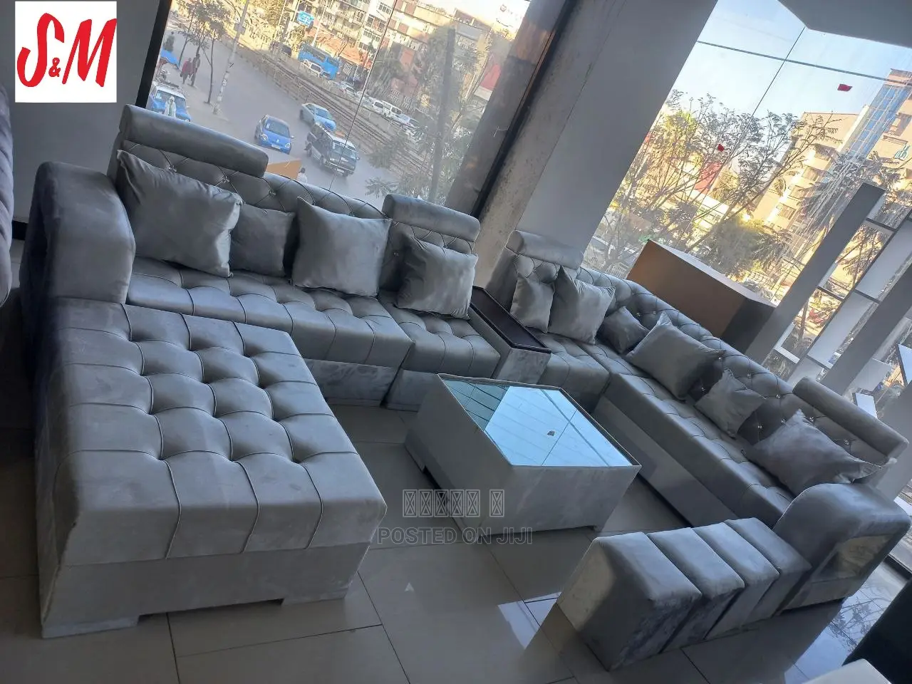 U Shaped Sofa With Table