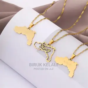 Tigray Map Necklace for Men and Womens