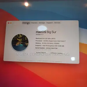 New Laptop Apple MacBook Pro 2017 16GB Intel Core I7 SSD 512GB