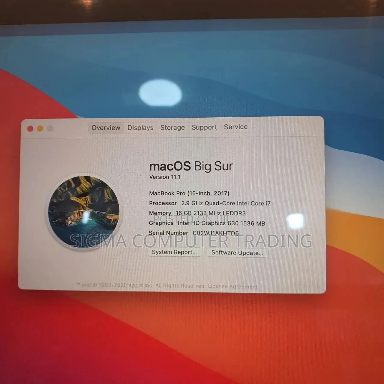 New Laptop Apple MacBook Pro 2017 16GB Intel Core I7 SSD 512GB