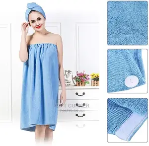 3pcs Women Absorbent Microfiber Bath Towel Towels