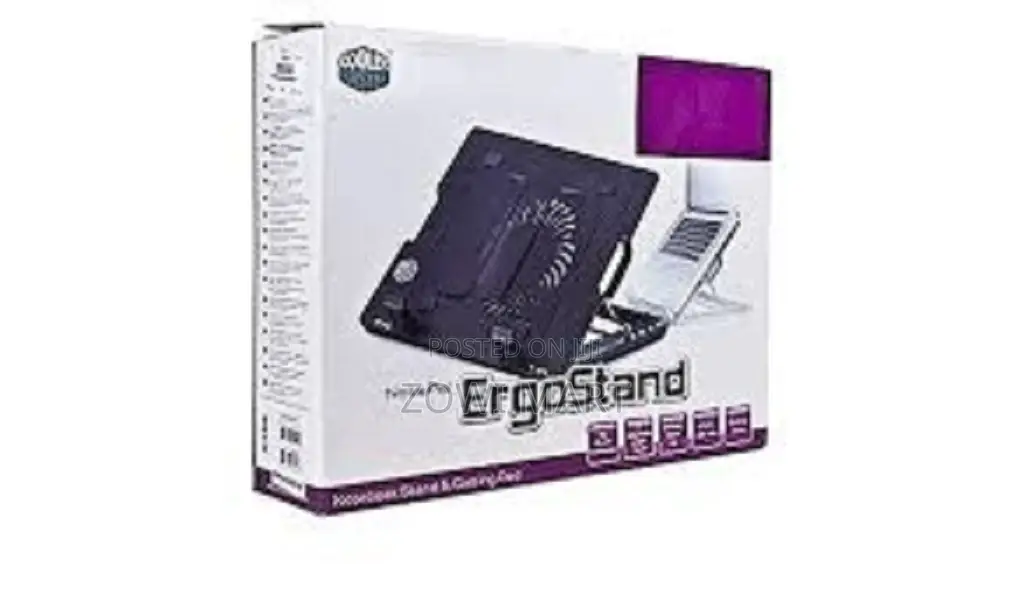 Cooler Master Ergostand Air Black Laptop Cooler, Aluminum