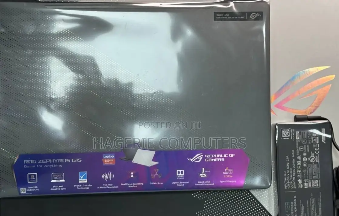 New Laptop Asus ROG Zephyrus G15 16GB AMD Ryzen 9 SSD 1T