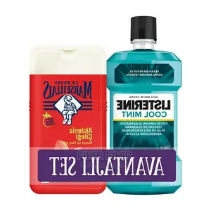 Photo - Listerine Mouthwash Cool Mint and Shower Gel Strawberry Set