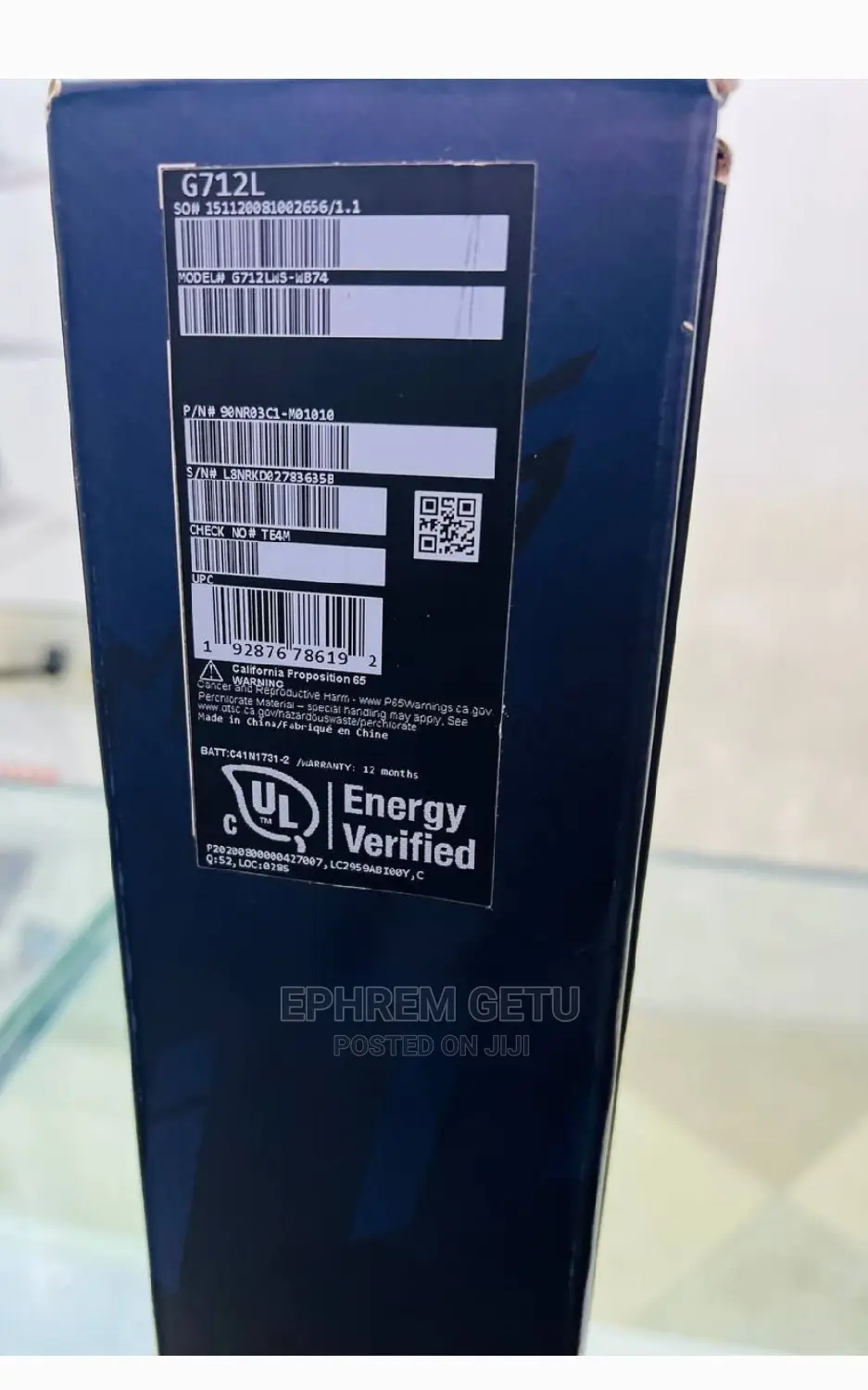 New Laptop Asus ROG Strix G15 16GB Intel Core I7 SSD 512GB