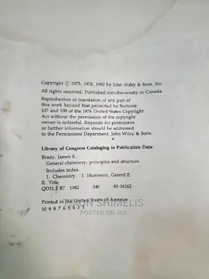 General Chemistry(Principles and Structure)