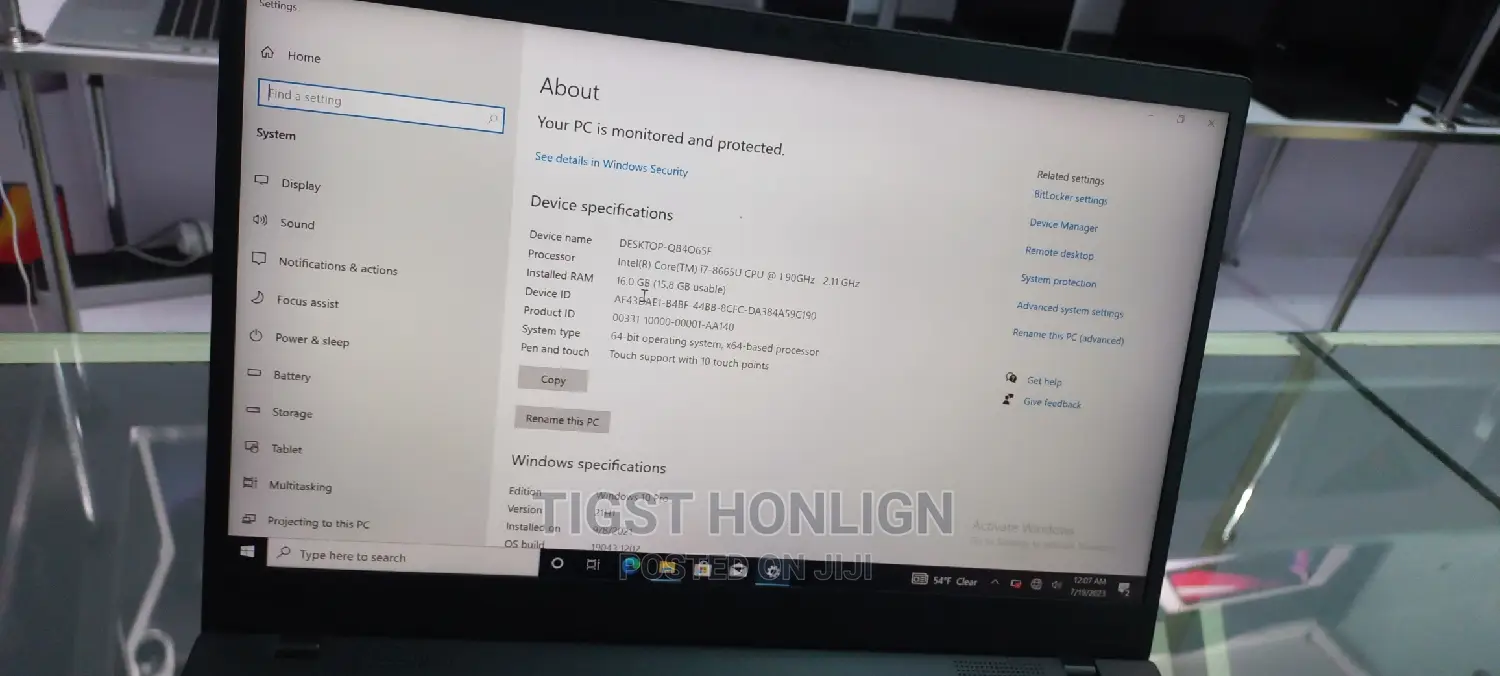 New Laptop Lenovo ThinkPad X1 Carbon 16GB Intel Core I7 SSD 512GB