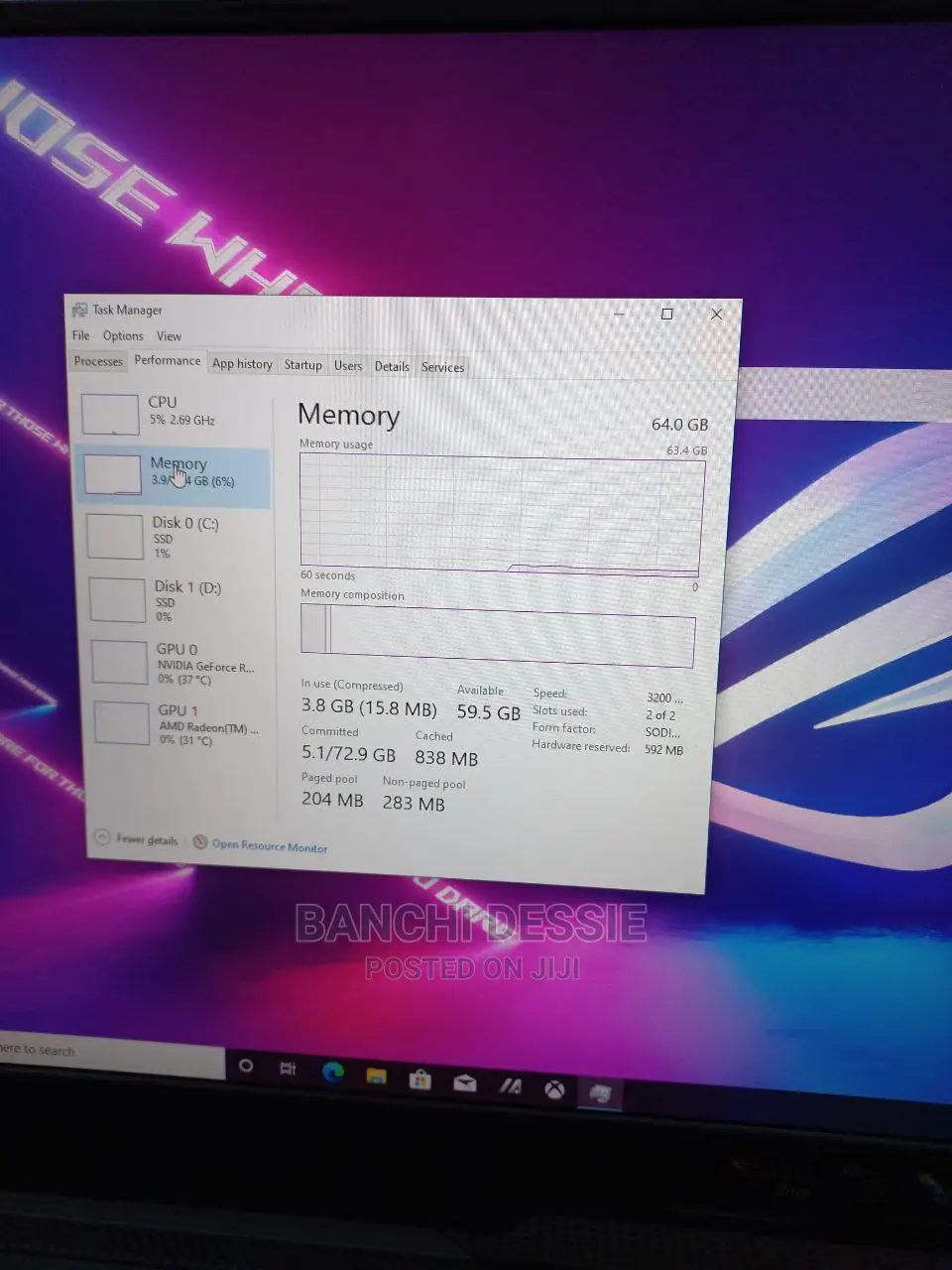 New Laptop Asus 64GB AMD Ryzen 9 SSD 2T