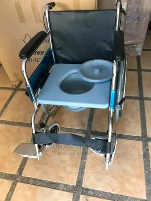 Toilet Commod Wheelchair Foldable,Adjustable, Light Weight